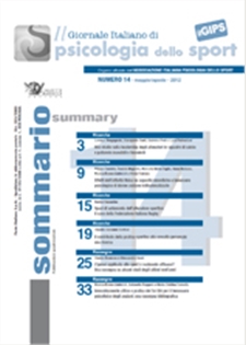  GIPS- Il Giornale Italiano di psicologia dello Sport, n° 14