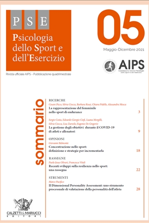 PSE - Psicologia dello Sport e dell'Esercizio. N°5